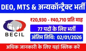BECIL Recruitment 2025-26