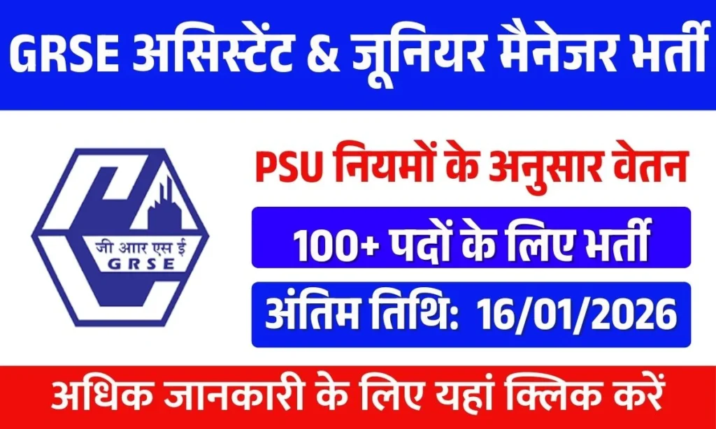 GRSE Recruitment 2025