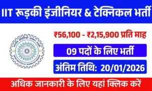 IIT Roorkee Non Teaching Recruitment