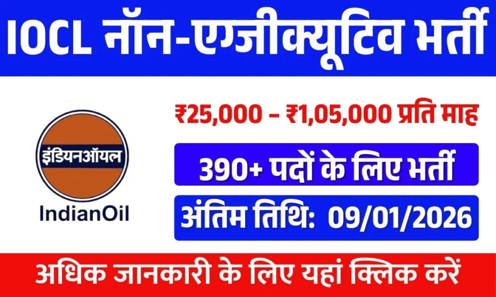 IOCL Non-Executive Recruitment