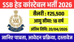 SSB Head Constable Recruitment 2026