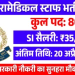 SSB Paramedical Staff Recruitment 2026: 83 पदों पर भर्ती, ऐसे करें आवेदन